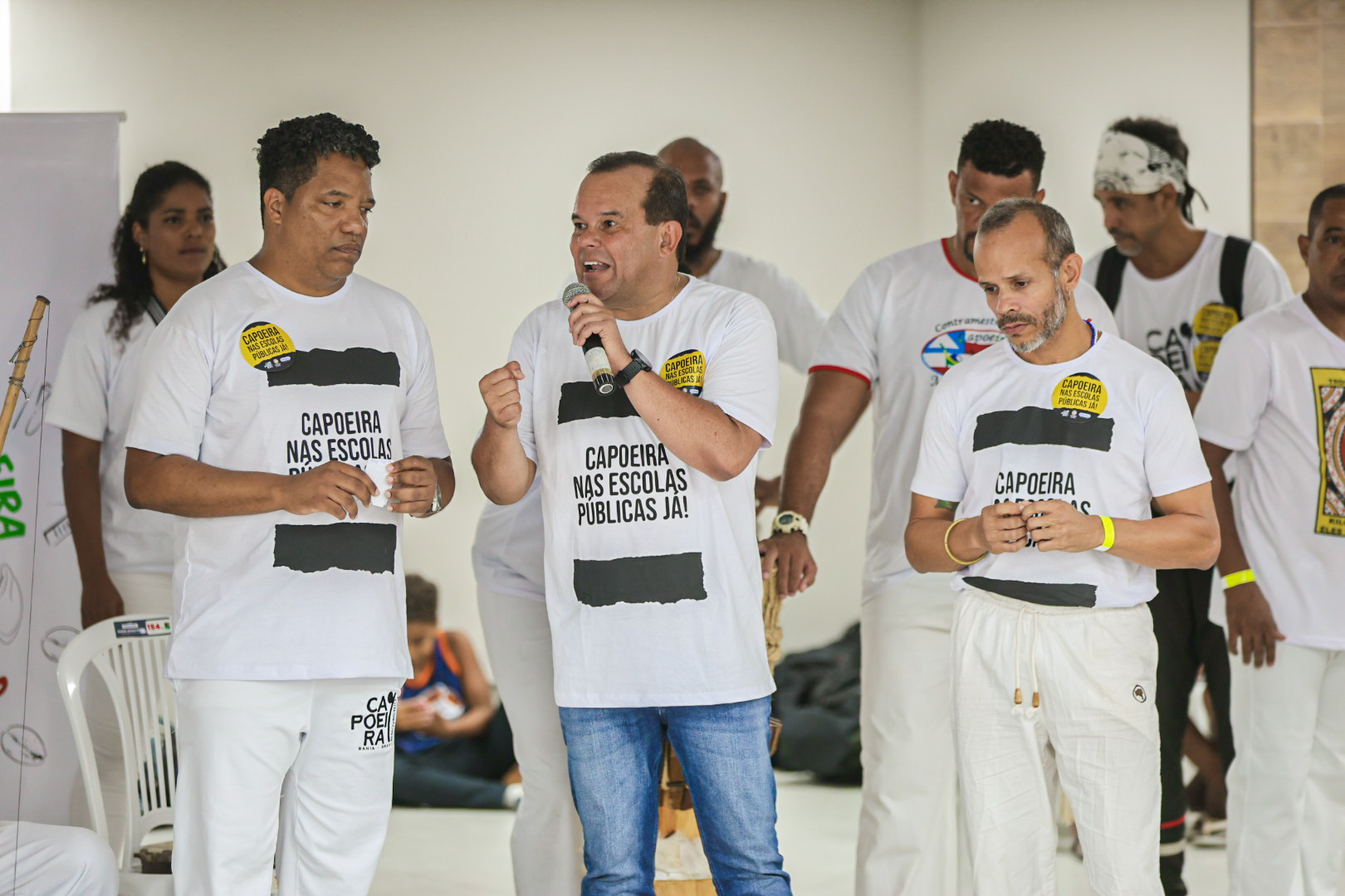 VICE-GOVERNADOR GERALDO JÚNIOR PARTICIPA DE ATO CULTURAL E FIRMA COMPROMISSO COM A INCLUSÃO DA CAPOEIRA NAS ESCOLAS PÚBLICAS DA BAHIA