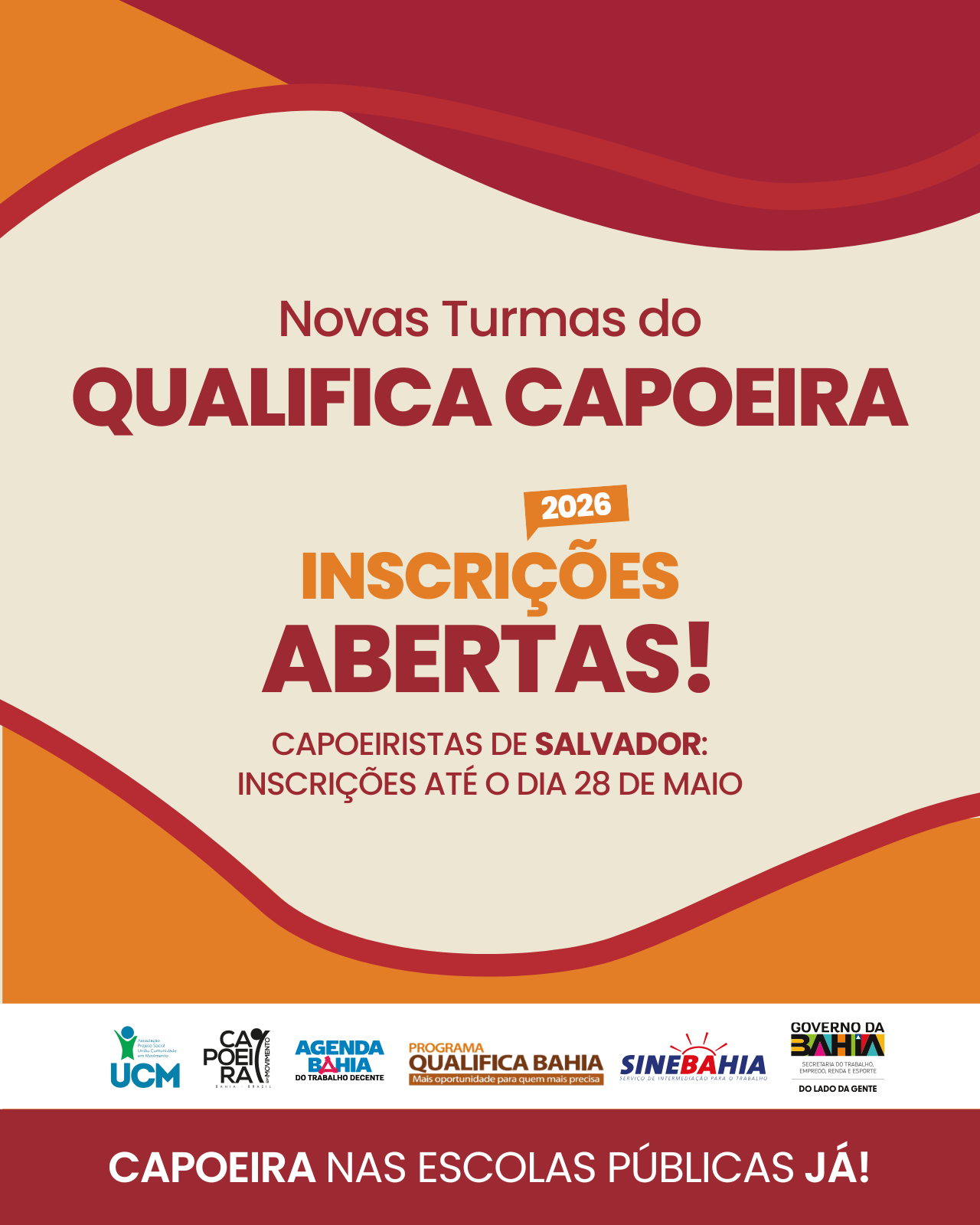 Programa Qualifica Capoeira abre inscrições para formação pedagógica gratuita em Salvador